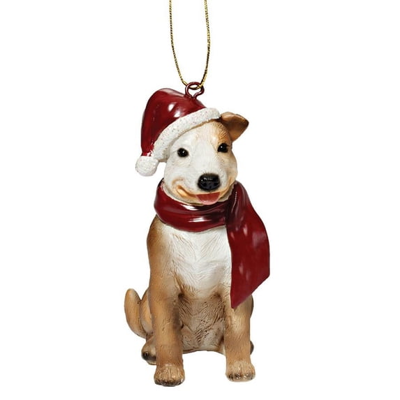 Design Toscano Pitbull Holiday Dog Ornament Sculpture