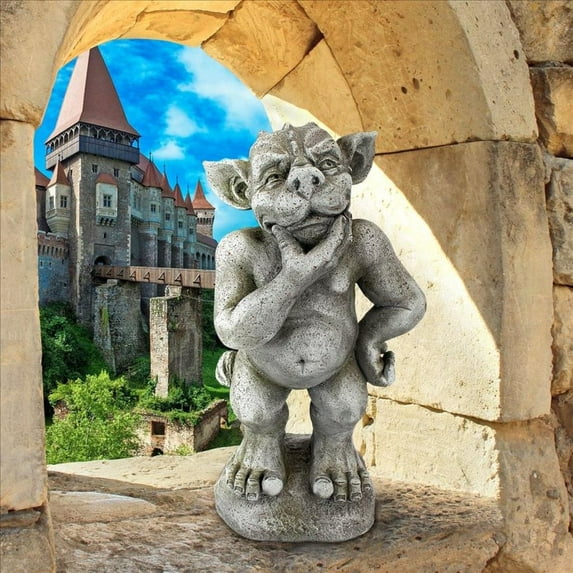Design Toscano Plato the Ponderer Gargoyle Imp Statue