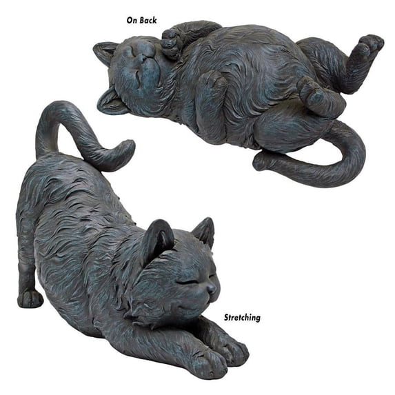 Design Toscano Playful Cats Statue Collection: Set of Two