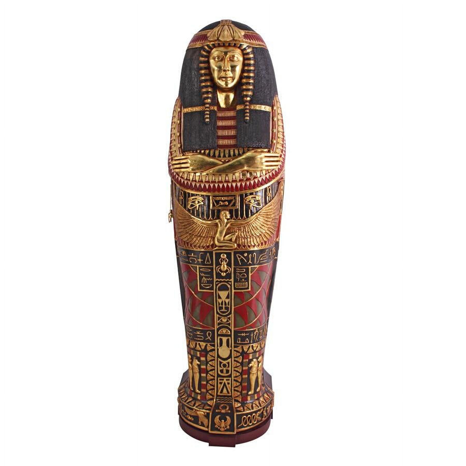 Design Toscano Pharaoh s Queen on the Throne Statue Design Toscano Queen Ankhesenamum Life-Size Sarcophagus Cabinet