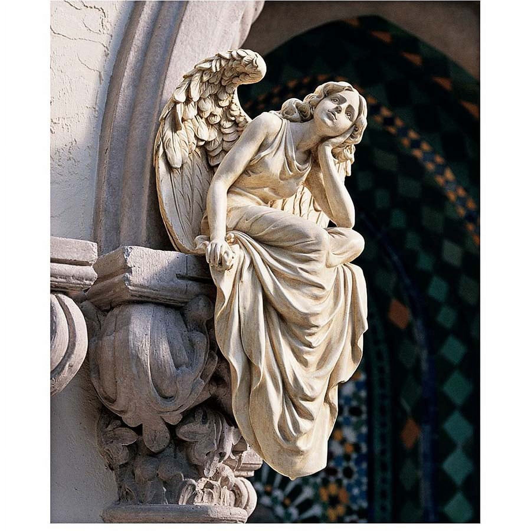 Design Toscano Resting Grace Sitting Angel Sculpture: Large 
