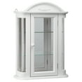 thumbnail image 1 of Design Toscano Rosedale Hardwood Wall Curio Cabinet: Lily White Finish, 1 of 4