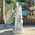thumbnail image 1 of Design Toscano Saint Francis of Assisi, Patron Saint of Animals Religious Garden Decor Statue, 37 Inch, Polyresin, Antique Stone, 1 of 7
