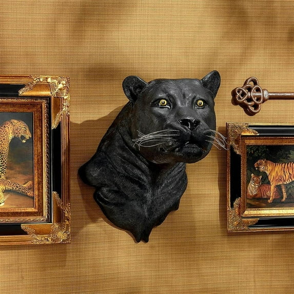 Design Toscano Shadow Predator Black Panther Wall Sculpture