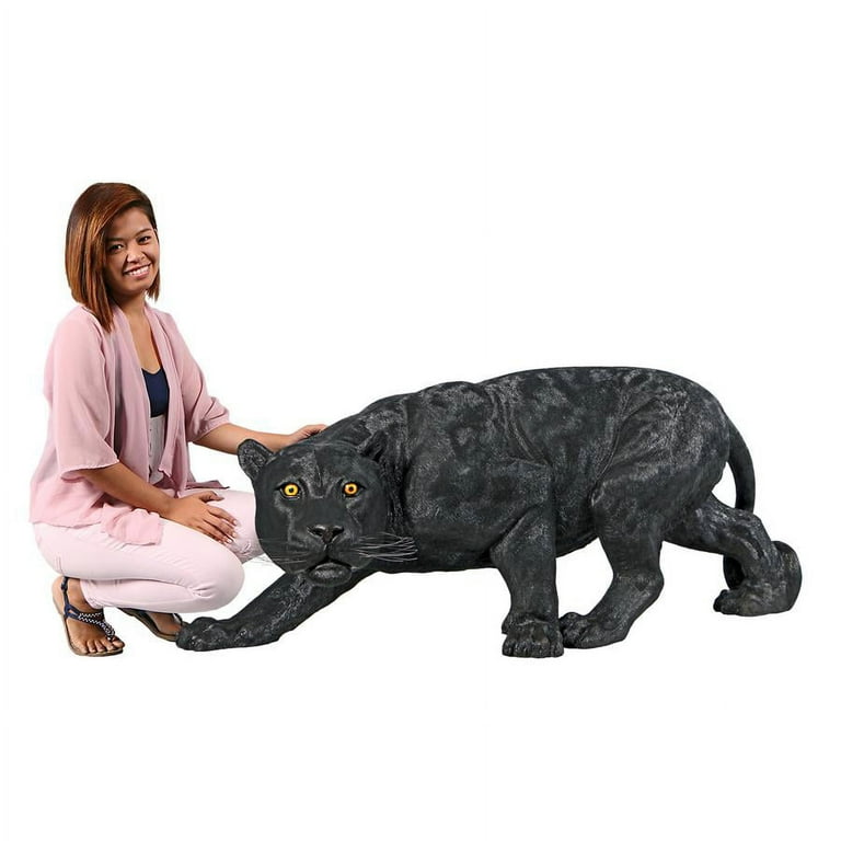 Design Toscano Shadowed Predator Black Panther Statue: Grande