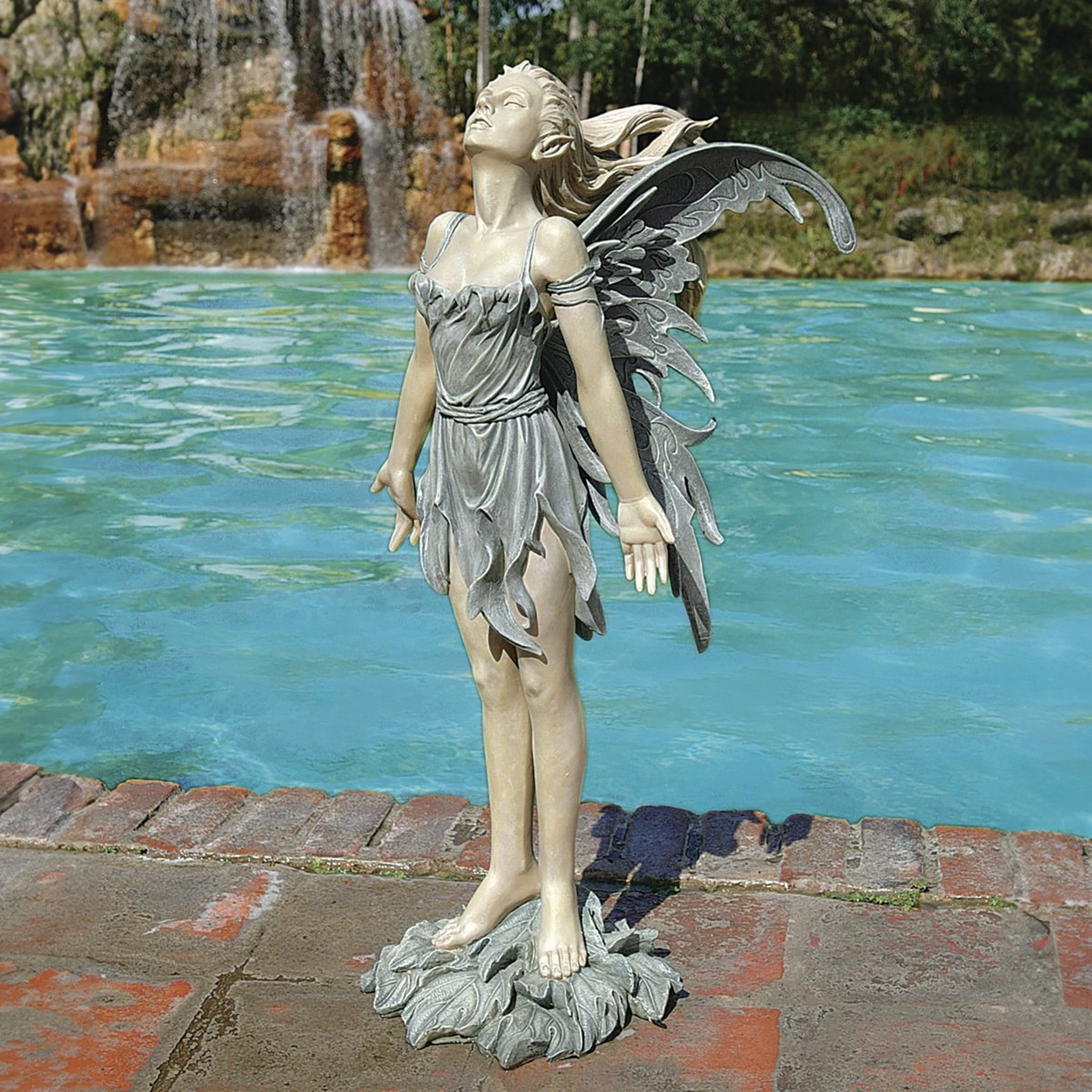 Two-Tone Resin Spirit of the Wind Fairy Statue