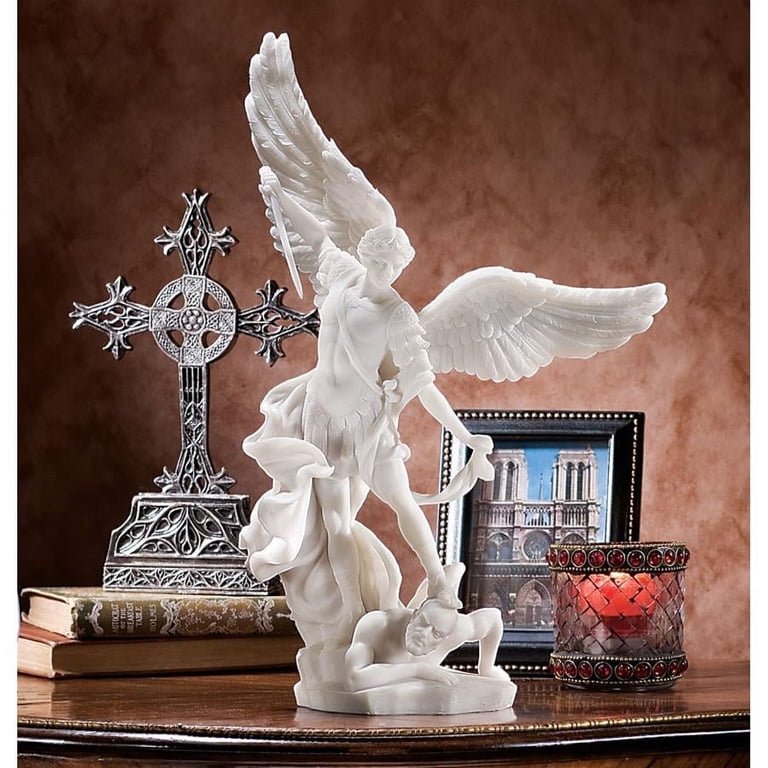 Design Toscano St. Michael the Archangel Statue Collection: Marble