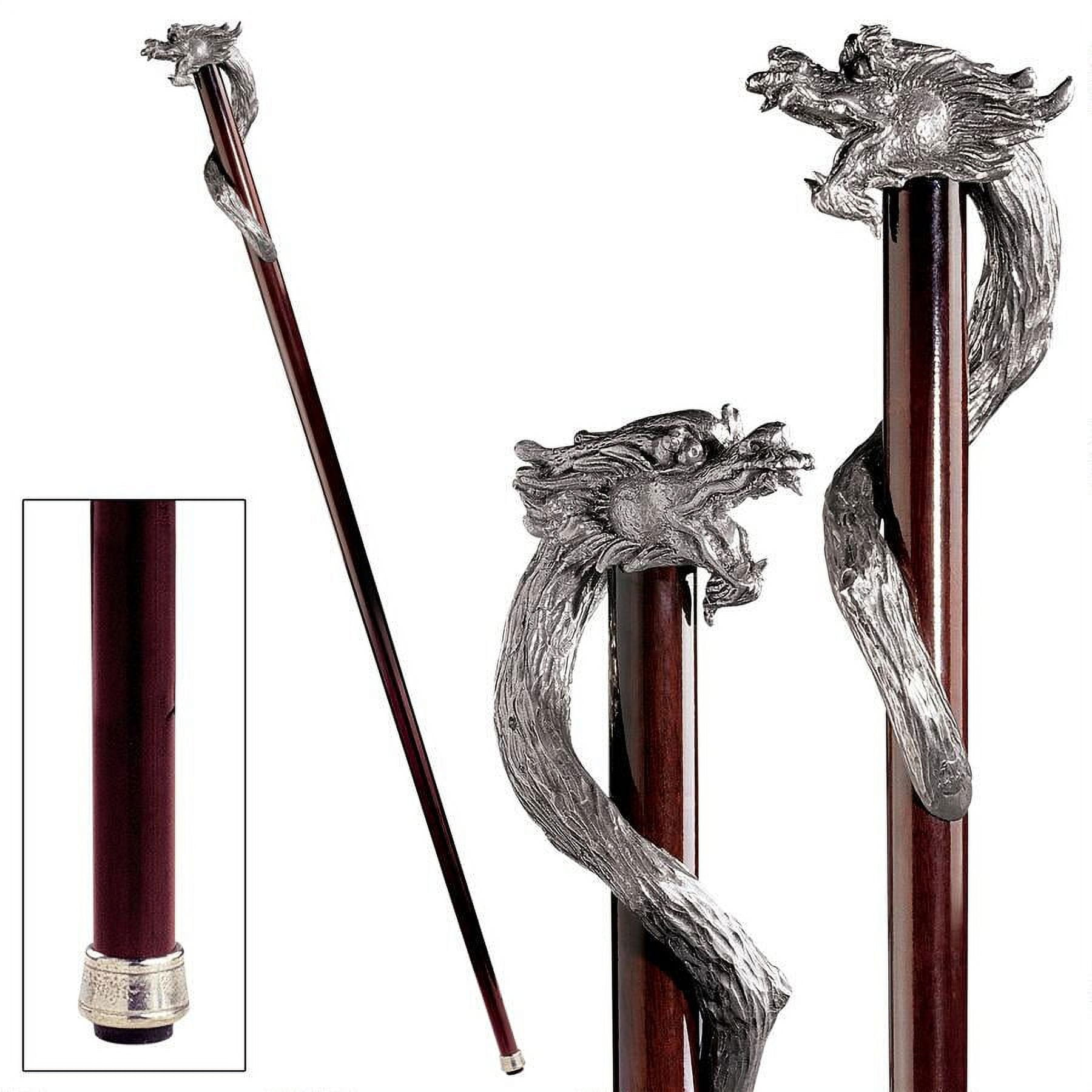 Bavarian Pewter Walking Stick - PA9096 - Design Toscano