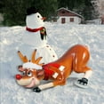 thumbnail image 1 of Design Toscano Sup-Suder Santa's Red-Nosed Christmas Reindeer Statue, 1 of 5