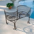 thumbnail image 1 of Design Toscano Tete a Tete Kissing Garden Bench, 1 of 2