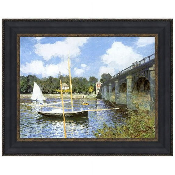 Design Toscano The Bridge at Argenteuil, 1874 by Claude-Oscar Monet Framed Painting Print