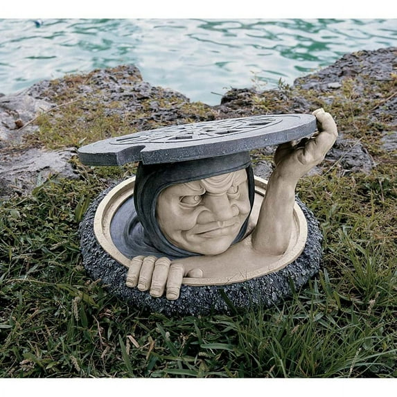 Design Toscano The Dweller Below Garden Sculpture: Large