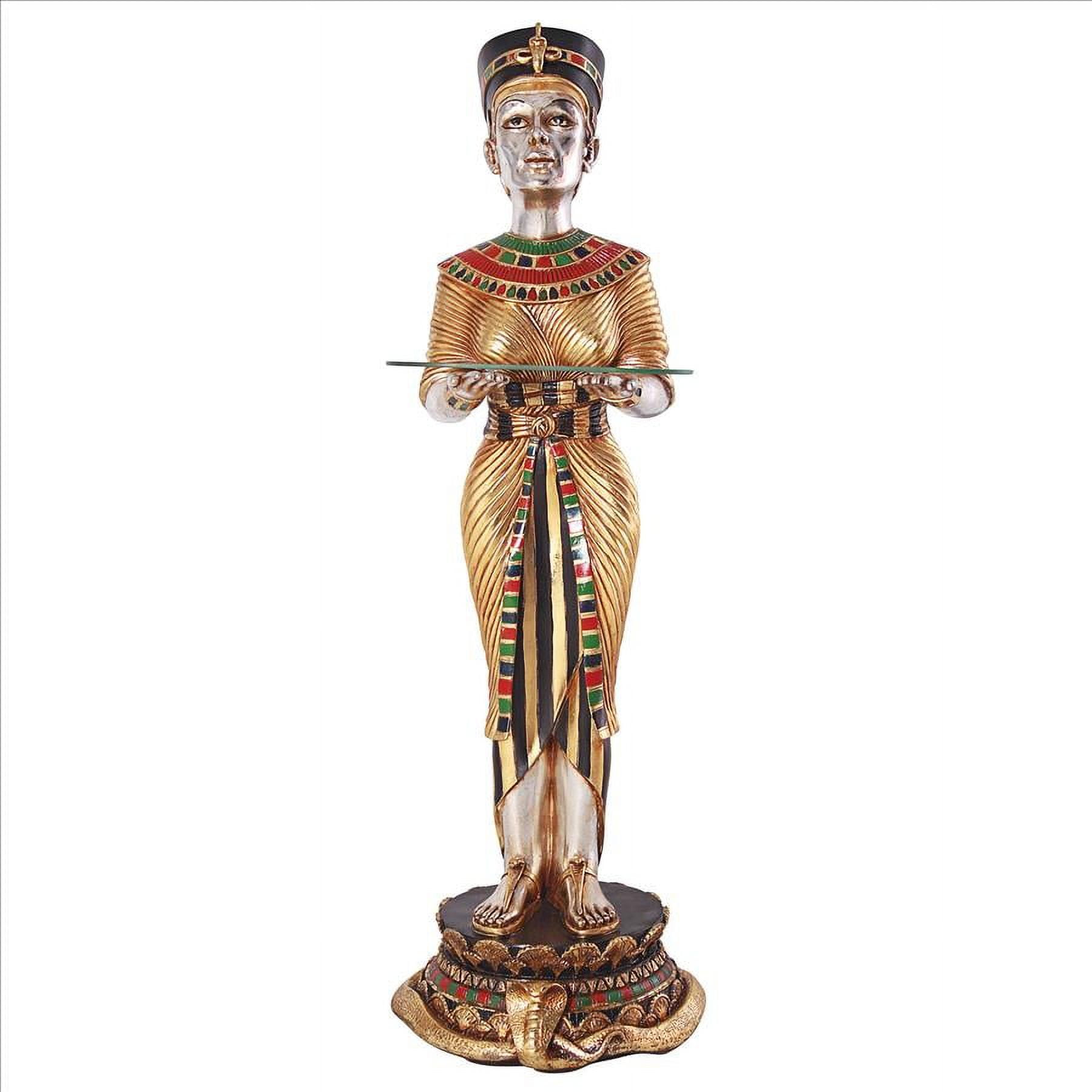 Design Toscano Pharaoh s Queen on the Throne Statue Design Toscano Queen Ankhesenamum Life-Size Sarcophagus Cabinet
