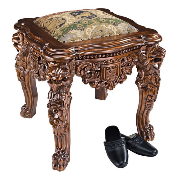 Design Toscano The Lord Raffles Lion Leg Gothic Stool