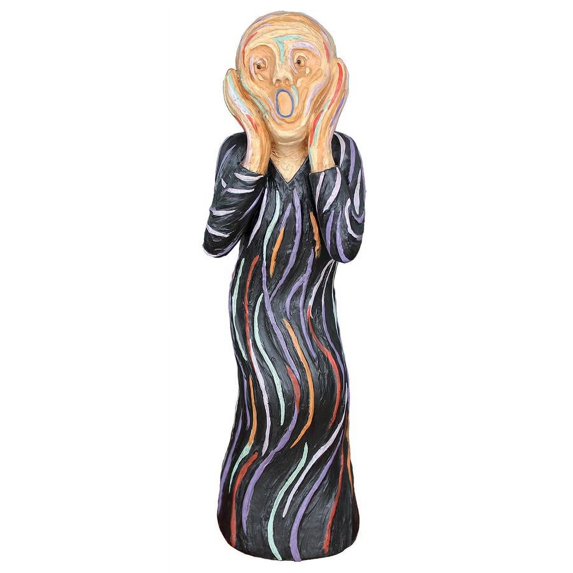 Design Toscano The Silent Scream Gothic Art Statue, 15 Inch, Medium, Polyresin, Full Color