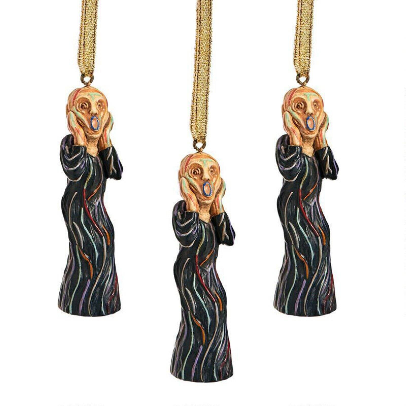 The Silent Scream Resin Holiday Ornament Set