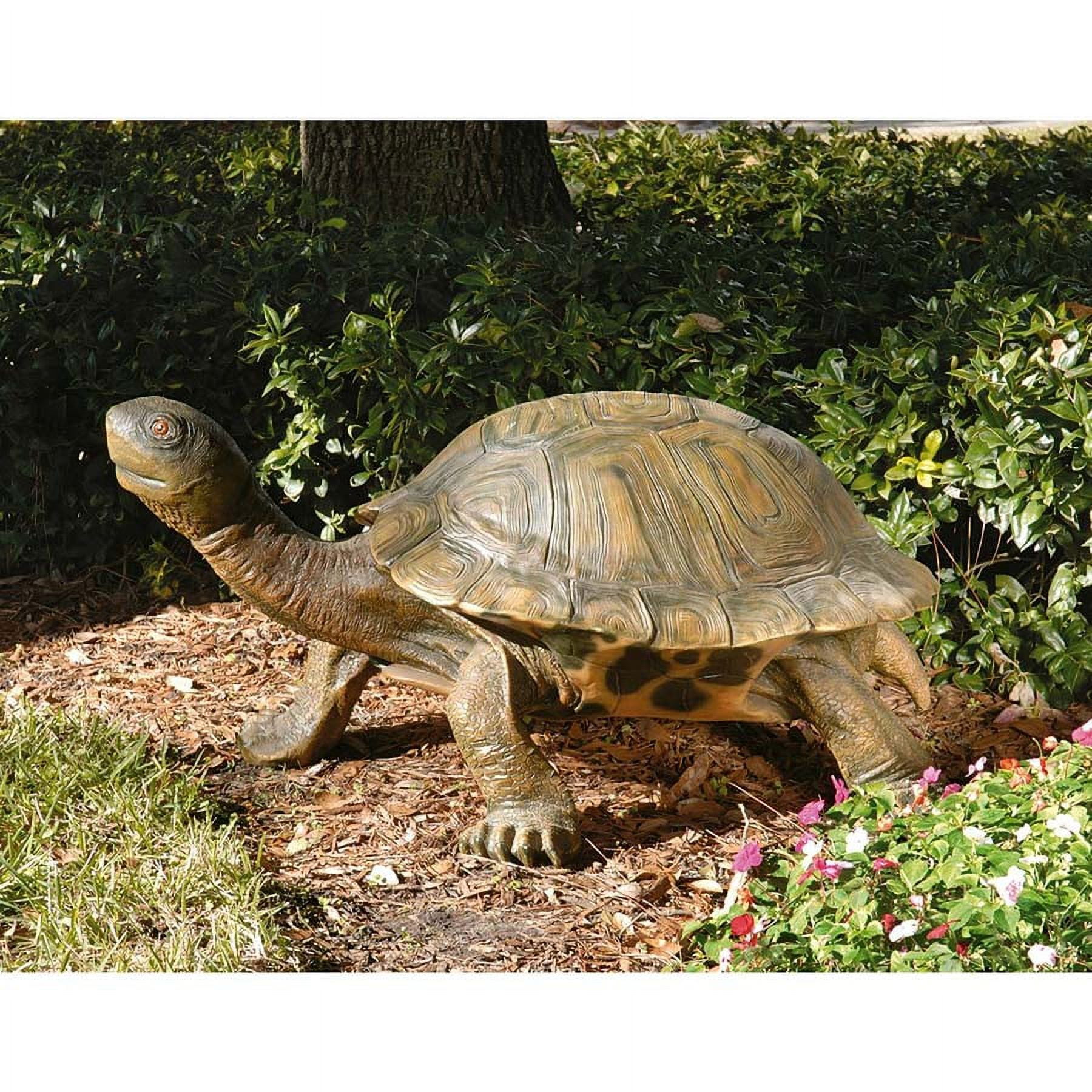 Giant Hand-Painted Resin Tranquil Tortoise Garden Sculpture