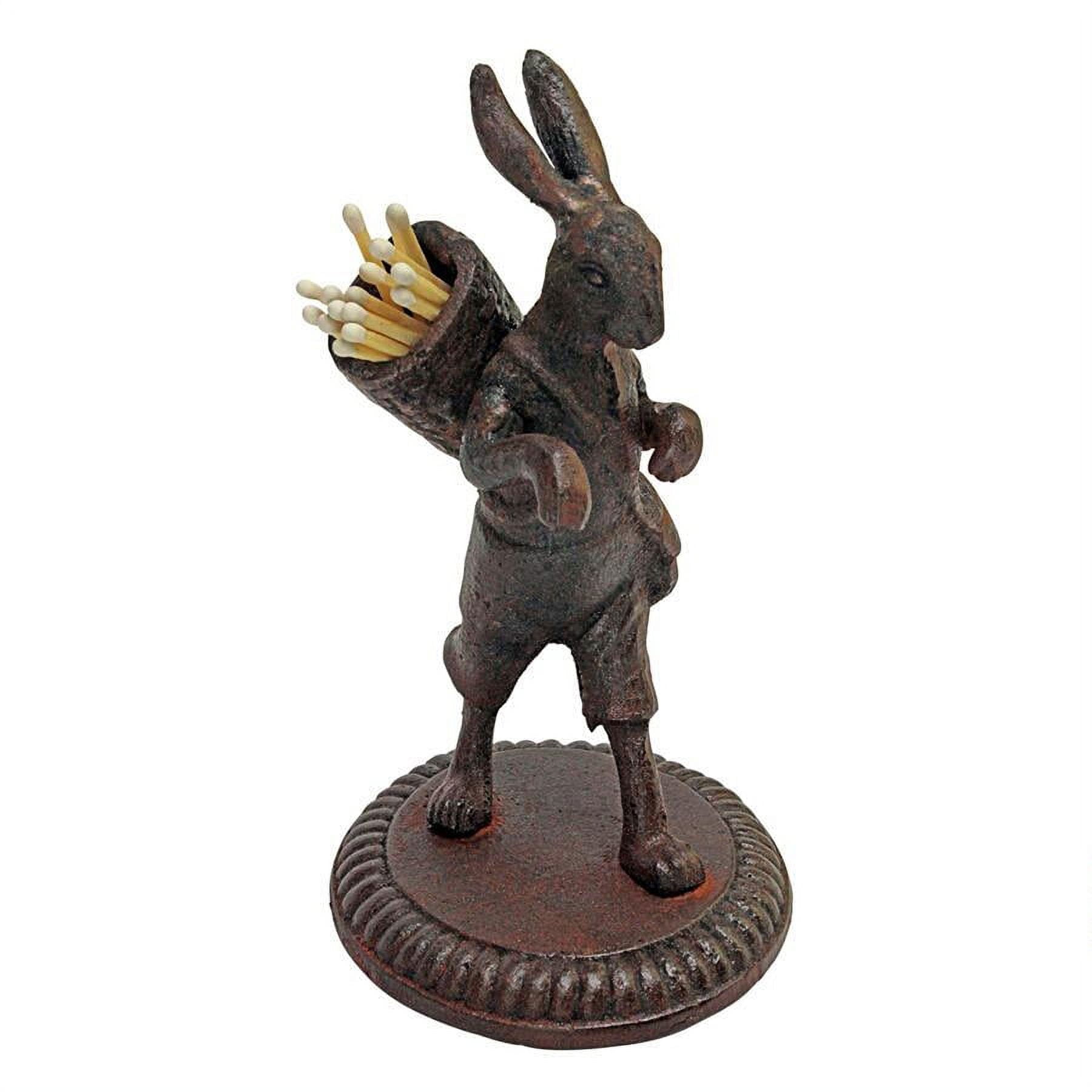 Design Toscano The Wandering Rabbit Cast Iron Matchstick Sculpture ...