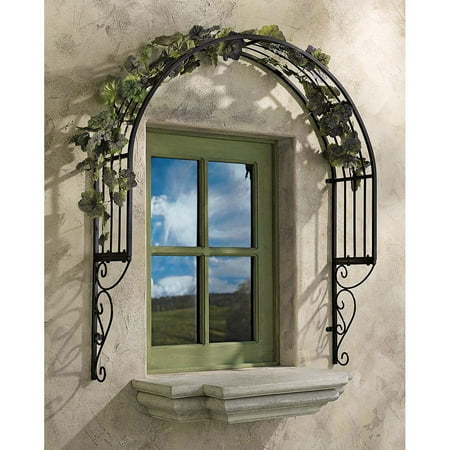 Design Toscano Thornbury Ornamental Metal Garden Window Trellis