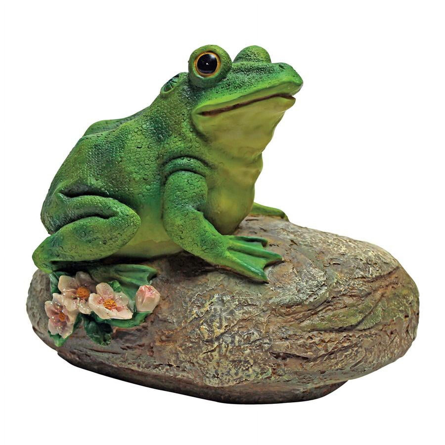 Thurston Green Resin Frog Garden Rock Statue