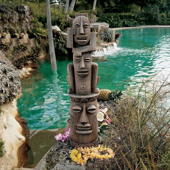 Design Toscano Tiki Gods Statue: Gods of the Three Pleasures
