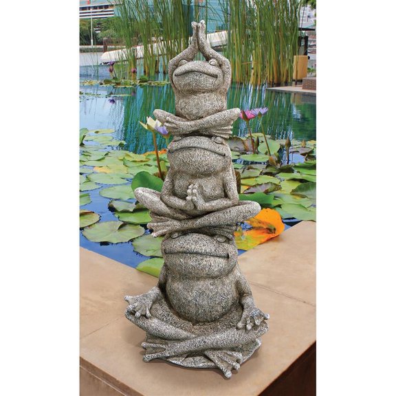 Design Toscano 23.5" Tower of Frog Garden Statue