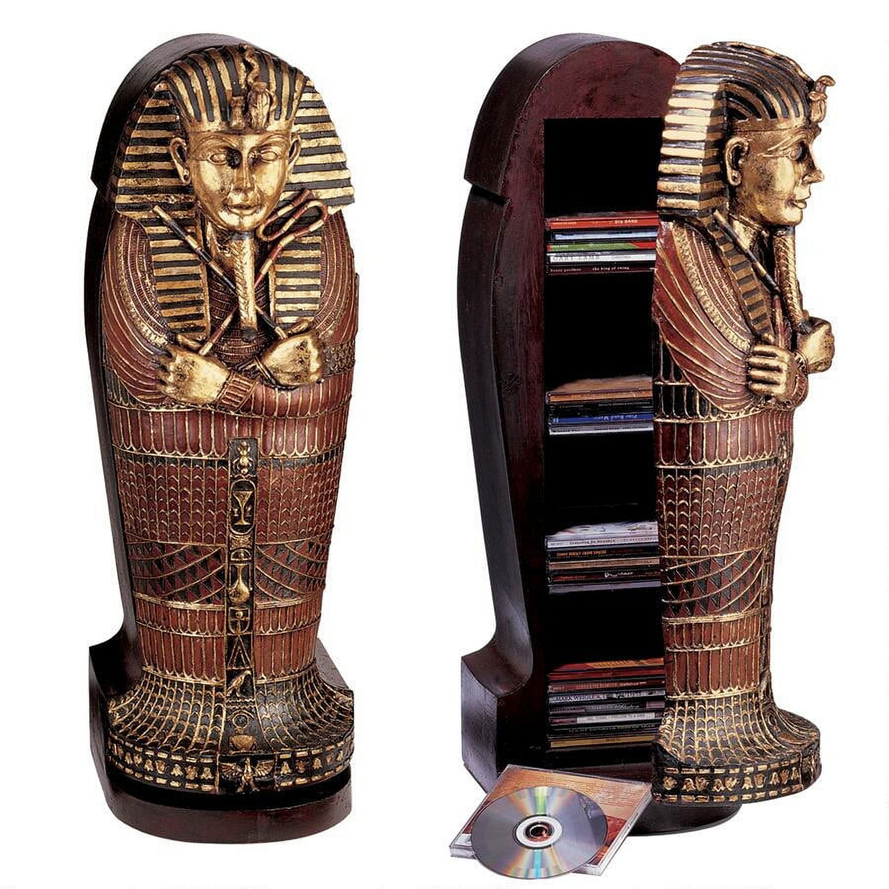 Design Toscano King Tut Sarcophagus CD/DVD Storage Cabinet