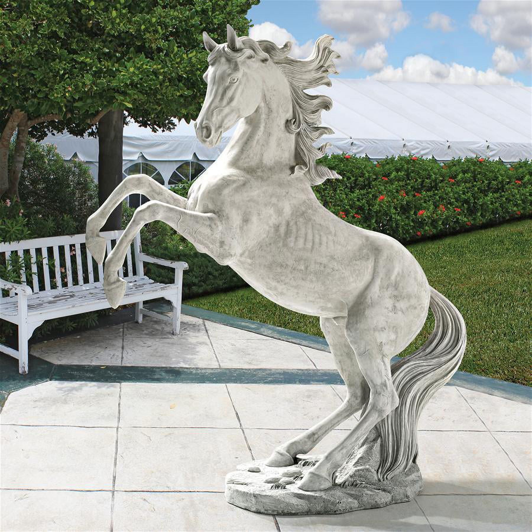 Design Toscano Unbridled Power Equestrian Horse Statue Life Size