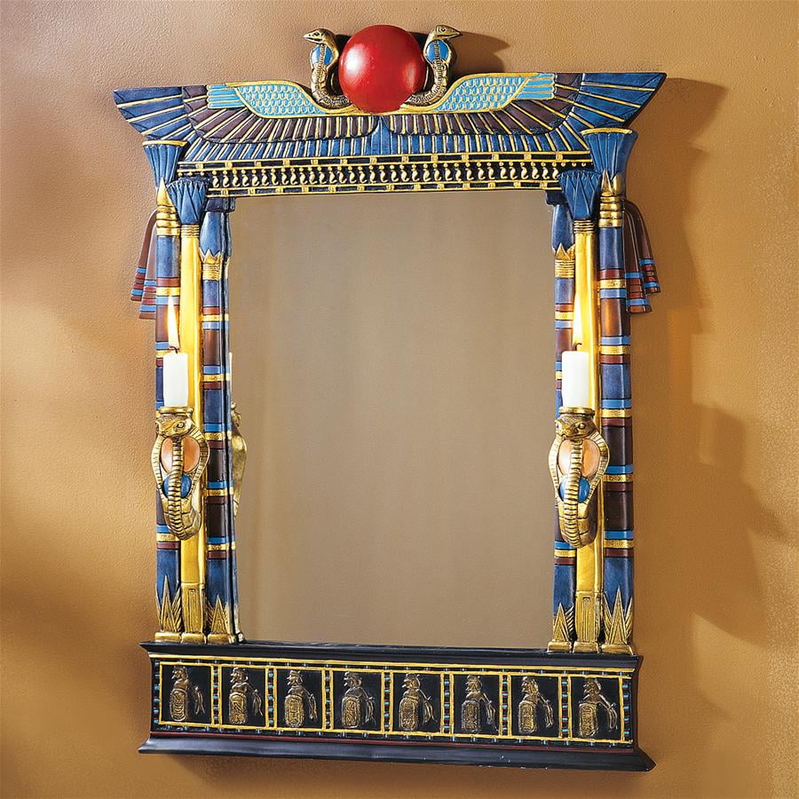 Design Toscano Wadjet Egyptian Wall Mirror with Cobra Sconces - Walmart.com