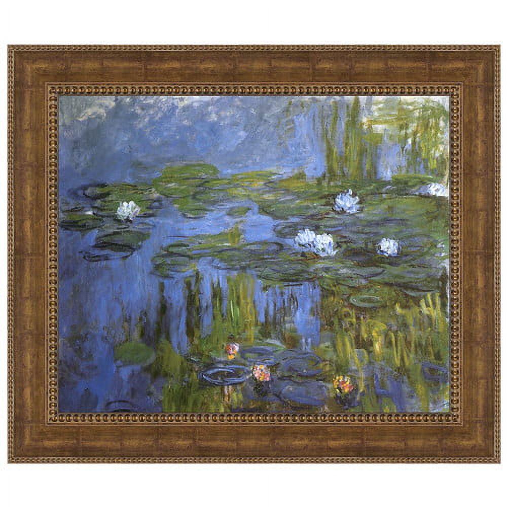 Claude Monet Water Lilies Framed Canvas Art Print