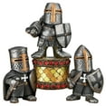 thumbnail image 1 of Design Toscano Wee Medieval Crusader Knights of the Gothic Realm Statue Set of Three, 1 of 1