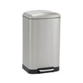 thumbnail image 1 of Design Trend 40 Liter / 10.5 Rectangle Stainless Steel Step On Trash Can, 1 of 8