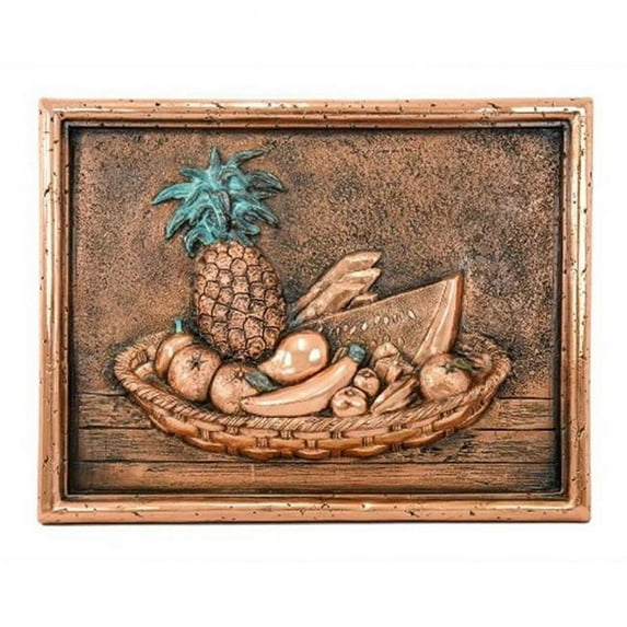 Design Tuscany DT-17-2002C Mediterranean Tropical Fruits Backsplash & Mural Tile, Copper