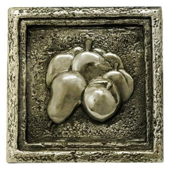 Design Tuscany DT-17-314S Mediterranean Pumpkin Tile, Silver - Pack of 12