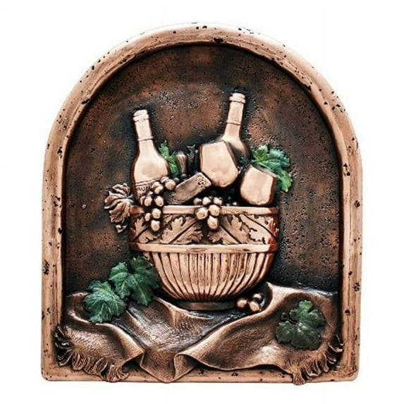 Design Tuscany Mediterranean Wine Delight Backsplash Mural Tile - Copper