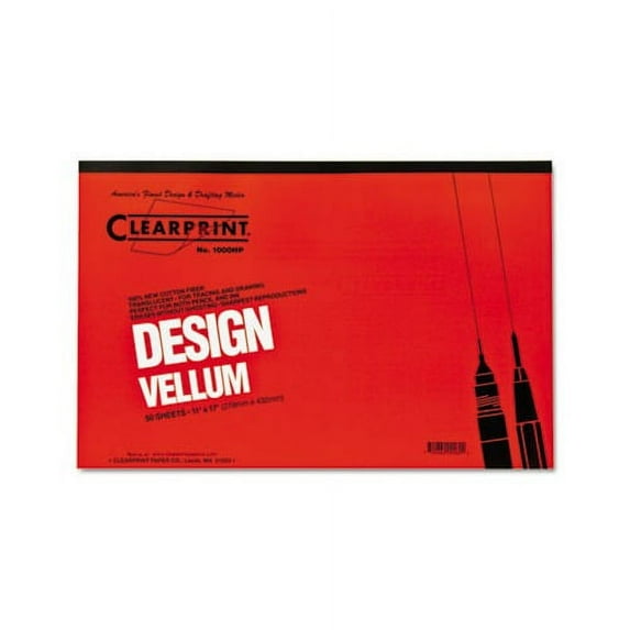 Design Vellum Paper 16lb, 11 x 17, Translucent White, 50/Pad