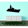 thumbnail image 1 of Design With Vinyl Artwork Battleship Large Carrier Wall Decal for Boys - Military War Cargo Helicopter Battle Combat Themed Décor - Size: 11 In x 15 In, 1 of 3