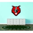 thumbnail image 1 of Design With Vinyl Artwork Lion Tiger Wild Cat Head With Red Hair Wall Decal for Boys - Roar King Of Land Warrior Beast Prey Themed Décor - Size: 15 In x 15 In, 1 of 3