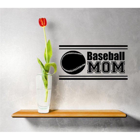 Design With Vinyl Artwork Sports Americans Sport Pitcher Wall Decal for Children - Allstars Bat Swing Home Plat Strike Out Themed Decal - Size: 15 In x 30 In