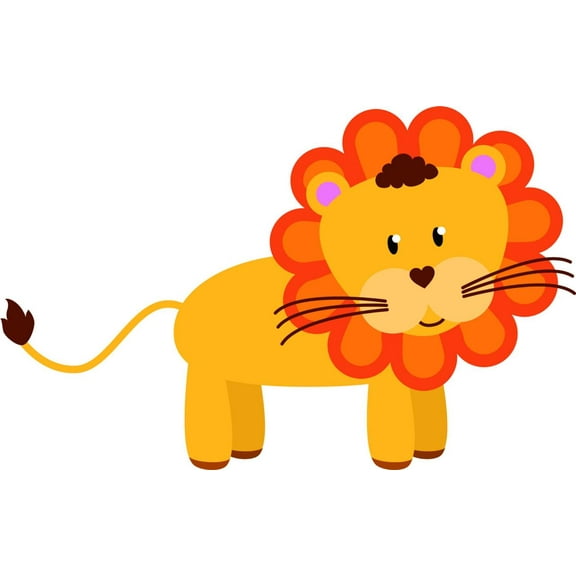 Design With Vinyl Artwork animal Baby Lyon Zoo Animal Roar King Of The Jungle Wall Decal for Children - Cute Adorable Themed Décor - Size: 9 In x 18 In