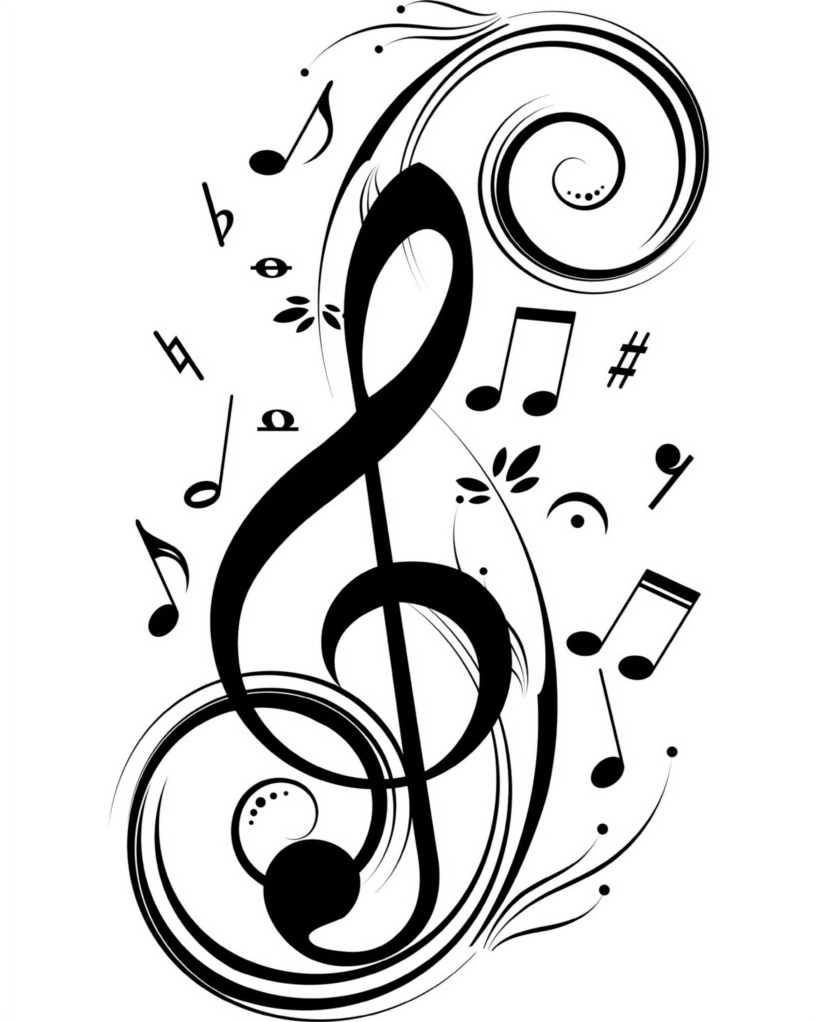 Design With Vinyl Artwork miusic Collection of Music Notes
