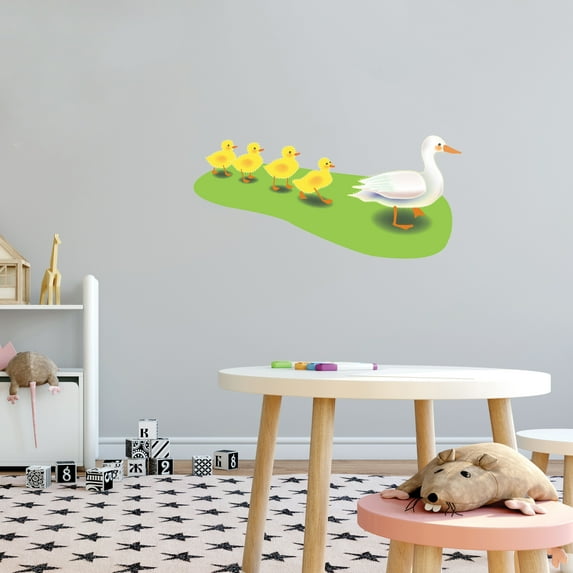 Design with Vinyl-Cute Baby Duck Wall Sticker- Removable Vinyl Wall Decals- Bedroom Bathroom kids room Classroom Decor Art Wall Stickers-Size : 20" x 10"