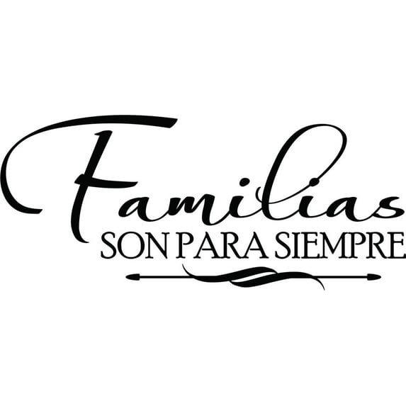Design With Vinyl Familias Sonpara Artwork family Families Are Forever Wall Decal for Family - Love Foreign Saying Spanish Themed Decal - Size: 18 In x 21 In