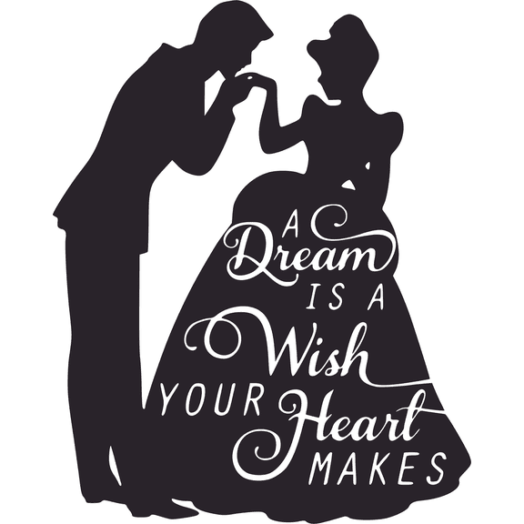 Design With Vinyl Home Wall Decals A Dream Is A Wish Logo Kid Motivational Wall Decal for Boys Girls Bedroom - DIY and Removable - Size: 14 In x 14 In