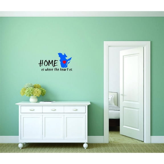 Design With Vinyl Home Wall Decals Quebec Is Where TheIs Canada Canadian Providence Motivational Wall Decal for Boys Girls Bedroom - DIY and Removable - Size: 19 In x 30 In