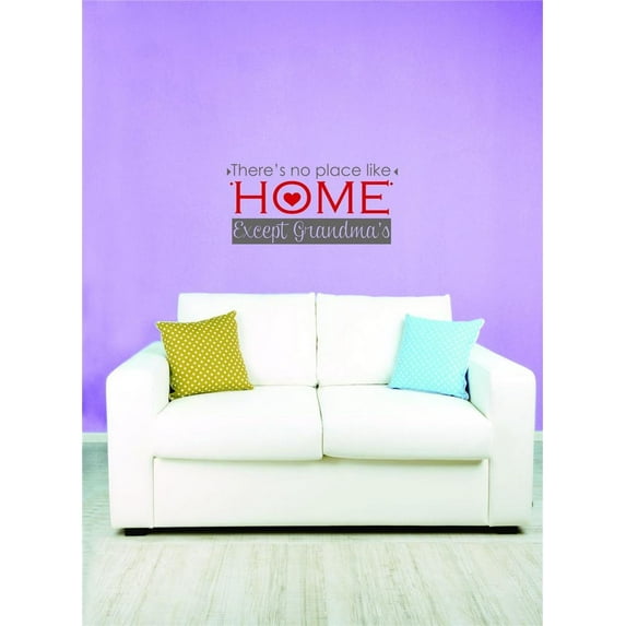 Design With Vinyl Home Wall Decals Theres No Like Except Grandmas Motivational Wall Decal for Boys Girls Bedroom - DIY and Removable - Size: 22 In x 43 In