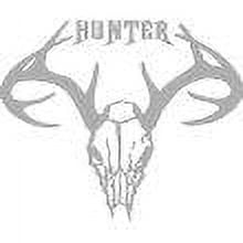 Design With Vinyl Hunter Artwork Wild Deer Antler Trapping Tracking Wall Decal for Family - Stalking Animals Forest Wilderness Themed Décor - Size: 20 In x 20 In