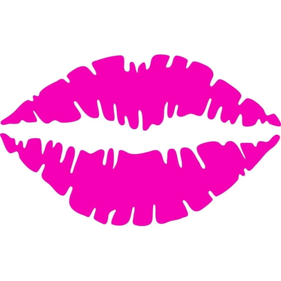 Design With Vinyl Let Her Sleep Artwork Lips Lip Stick Kisses Kiss Breathing Pucker-Up Wall Decal for Children - 1 Million Nerve Endings Themed Décor - Size: 15 In x 30 In
