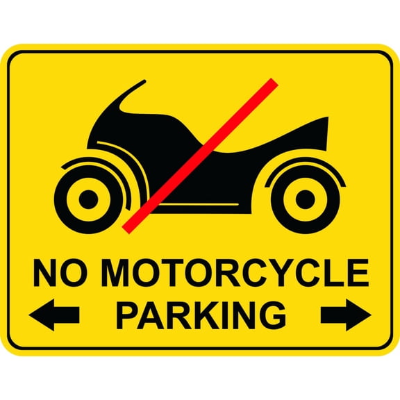 Design With Vinyl No Motorcycle Parking Artwork city Not On Sidewalks or Striped Areas Wall Decal for Family - Fire Hydrant, Fire Zone Themed - Size: 12 In x 24 In