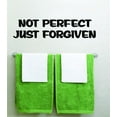 thumbnail image 1 of Design With Vinyl Not Perfect Just Forgiven Artwork religious Christ God Inspirational Bible Jesus Wall Decal for Family - Love of the Gospel Themed Decal - Size: 15 In x 24 In, 1 of 3